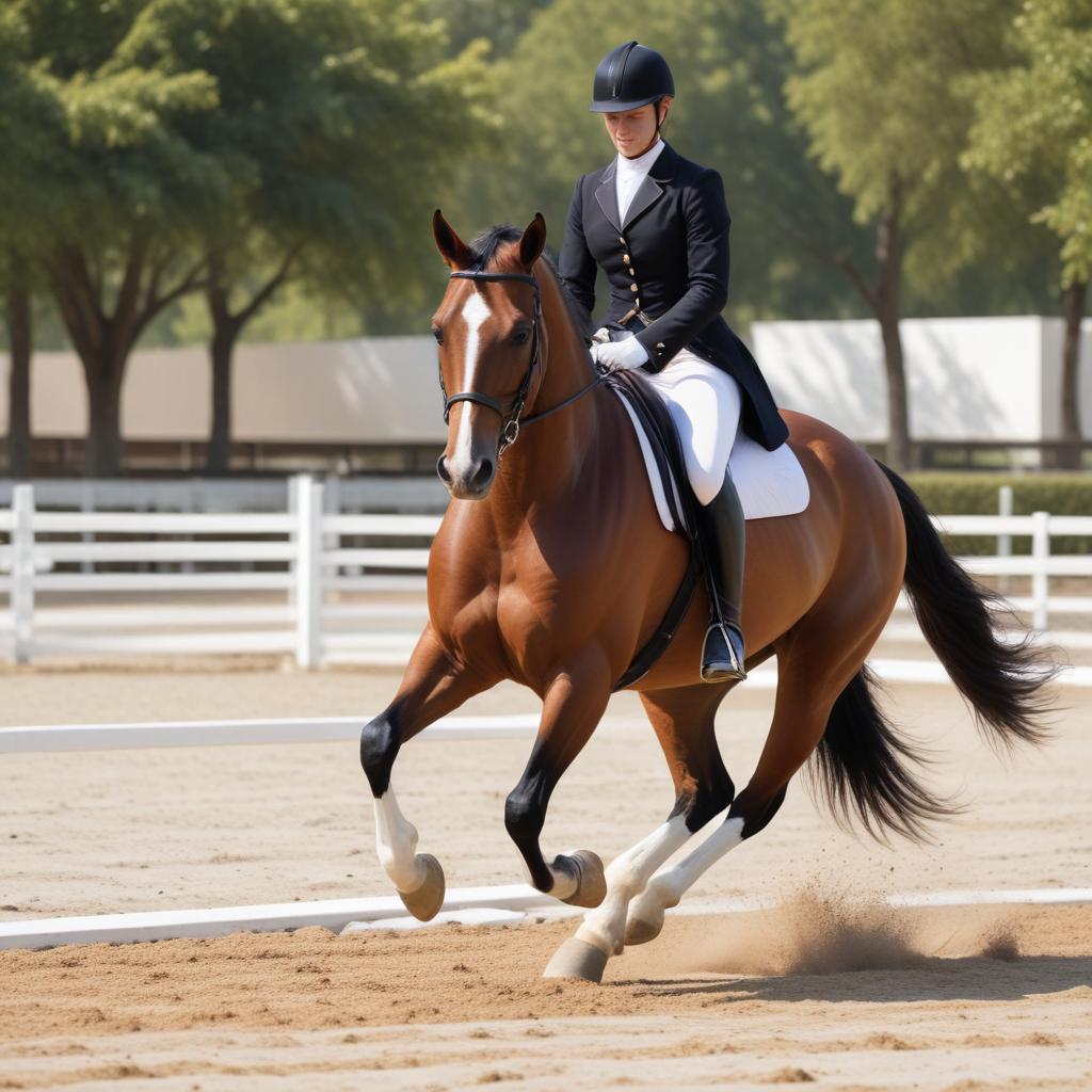 Training van een dressuurpaard