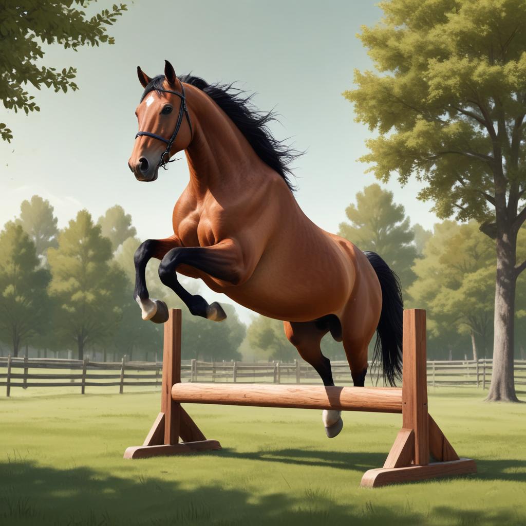 Springtraining voor paarden