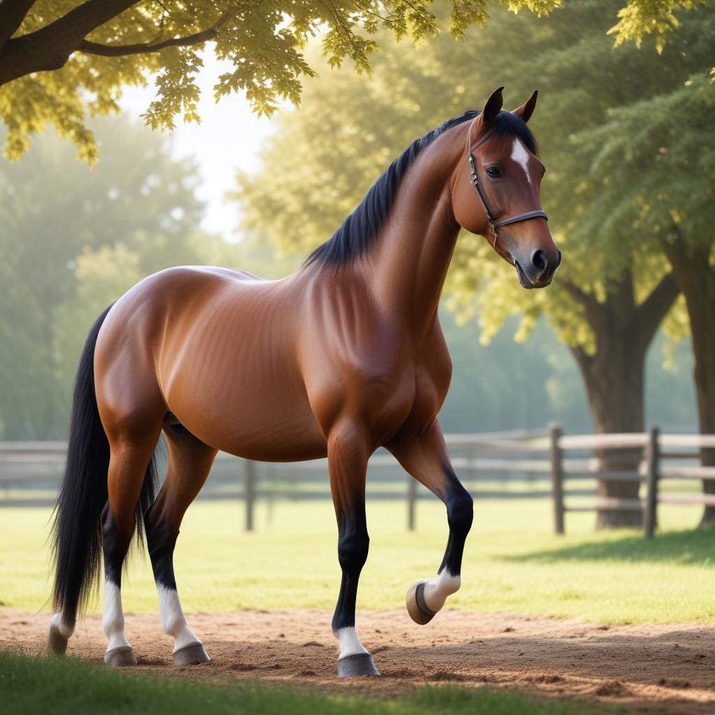 Herstel na training paard