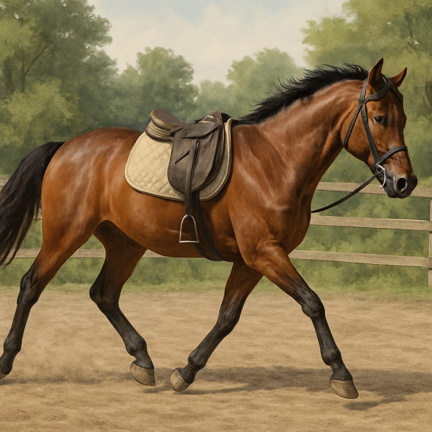 Opwarming van het paard