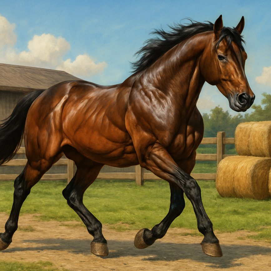 Spieropbouw bij paarden