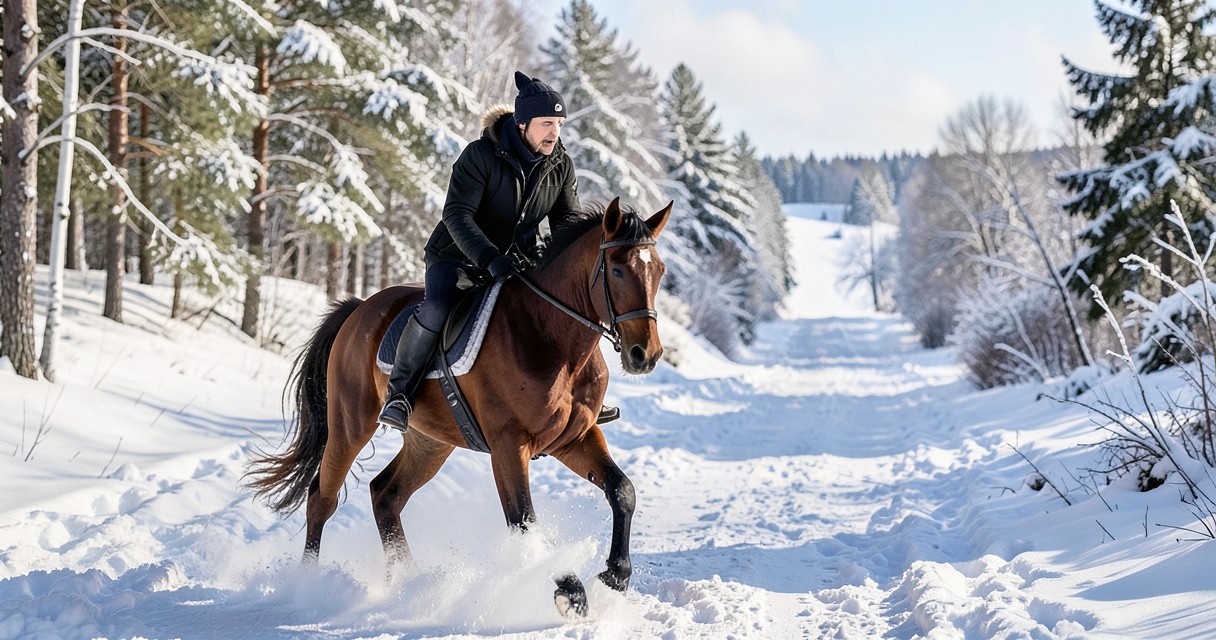 Paardrijden in de winter — De voordelen van paardrijden in de winter
